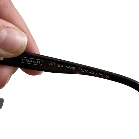 Coach Chelsea Sunglasses Frames Tortoise Brown W/ Hardshell Case - Picture 3 of 4